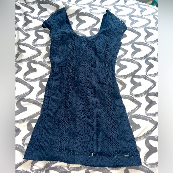Hollister Knit Blue Navy Dress - Picture 1 of 2